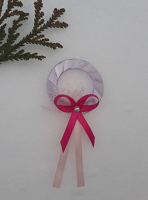 Iné doplnky - Venčeky na venčekovú slávnosť fialový ružový - 18088557_