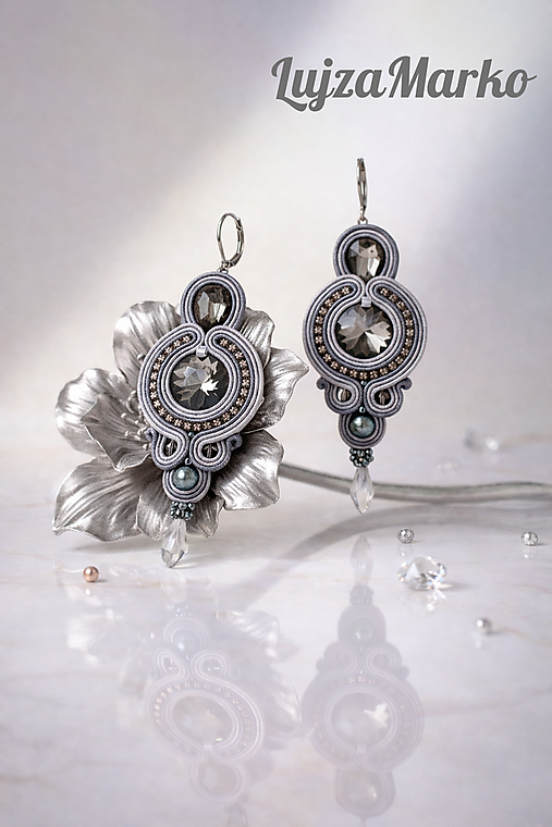 Náušnice - Arianna soutache náušnice - 18089704_
