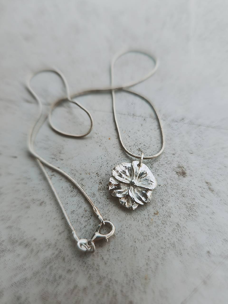 Strieborný náhrdelník Divoký kvet