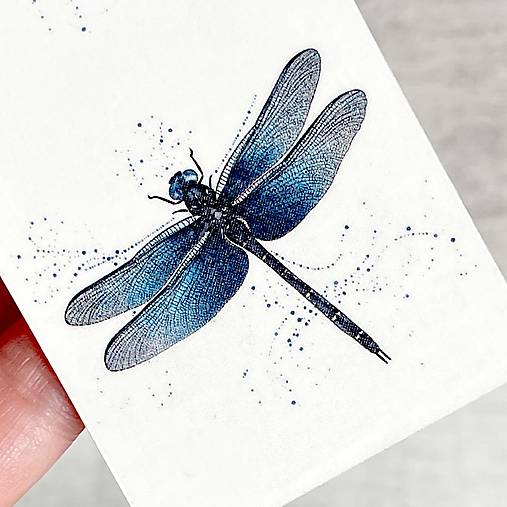 Tetovačky - Dočasné tetovačky Vážky Modré T0156 - 18089963_