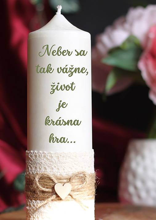 Sviečky - Veľká vonná motivačná sviečka s vlastným citátom - 18088521_