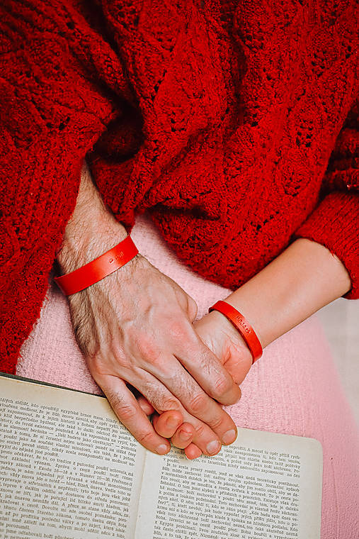 Kožený náramok - Môj, moja