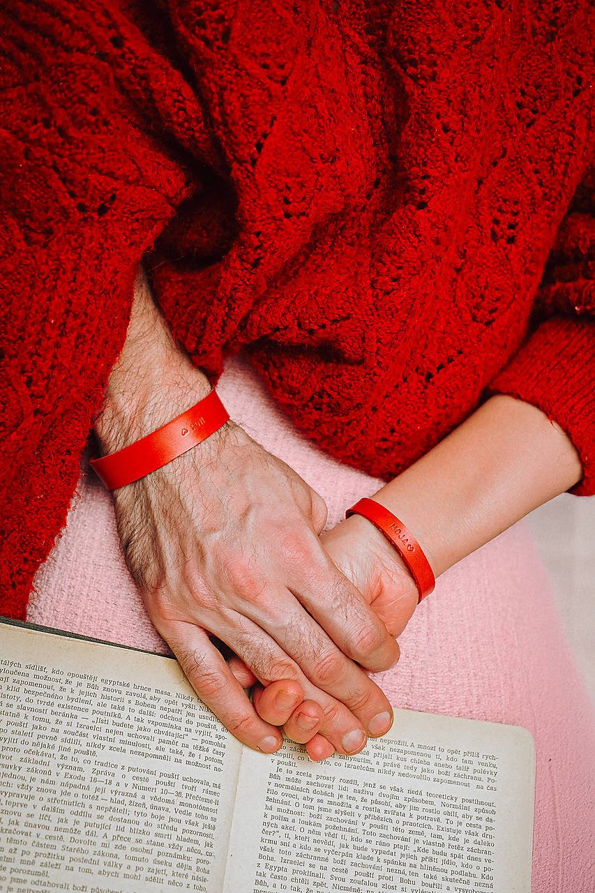 Kožený náramok - Môj, moja