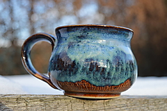 Nádoby - Šálka modrá č.1 - 18091348_