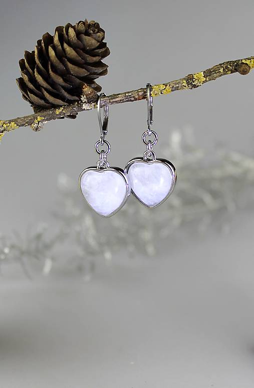 Náušnice - náušnice krištál darček na Valentína - 18090904_