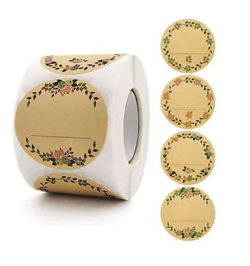 NA102 Nálepka s kvietkami 2,5 cm