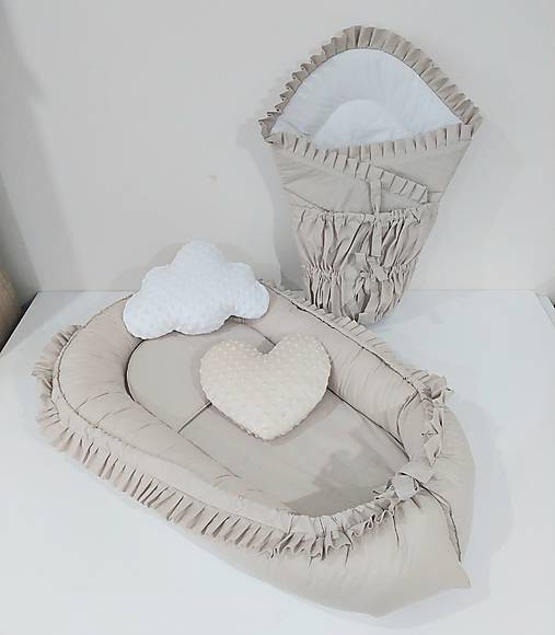 Detský textil - Set do postieľky s volánikmi - 18092033_