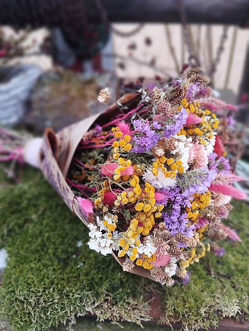 Dekorácie - Kytica sušených kvetín pre pani učiteľku - 18091576_