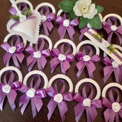 Iné doplnky - Venček na tanečnú slávnosť lila - 18090731_