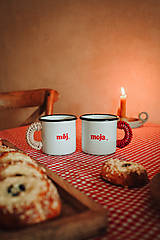 Nádoby - Smaltovaný hrnček - Moja - 18091864_