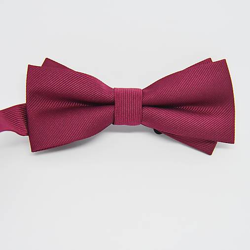 Pánske doplnky - Pánsky motýlik gala/ asymetric (Bordový) - 18093203_