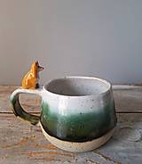 Nádoby - šálka so sediacou líštičkou - 18093527_