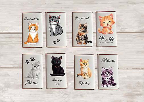 Sladkosti - Čokoládky pre radosť  /pre milovníkov mačičiek/ - 18092997_