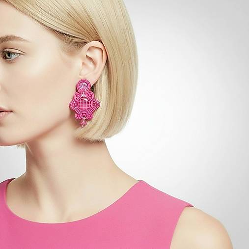 Náušnice - Šujtášové náušnice VALÉRIA - 18093557_