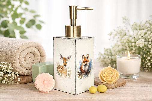 Nádoby - dávkovač mydla lesní priatelia - 18092874_