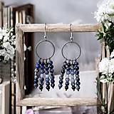 Náušnice - Náušnice s minerálmi - imperial jaspis, modrý jaspis, modrý jadeit - 18093461_