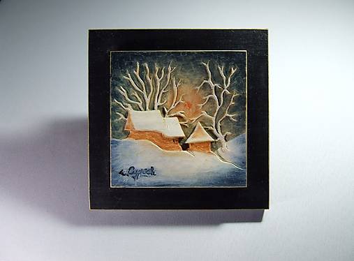 Obrazy - ZIMA, krajina 1 - 18093943_