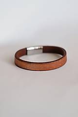 Pánske šperky - Pánsky kožený náramok z hrubšej kože, personalizovaný (Kožený náramok bez textu) - 18096553_