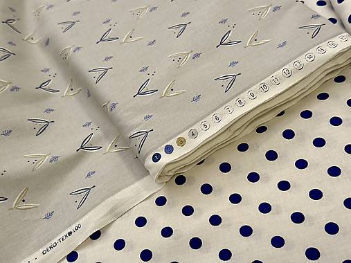 100% BAVLNA / MODRÁ GUĽKA