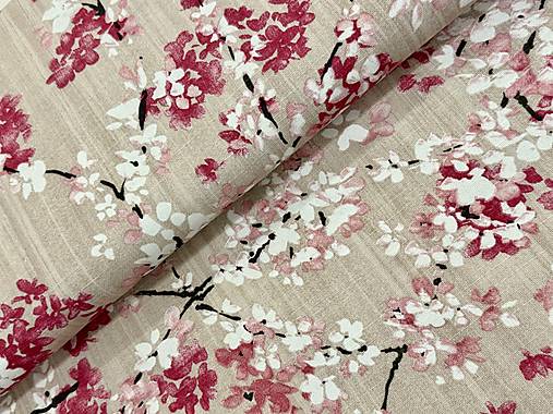 BAVLNA DEKOR /KVITNÚCE KONARIKY