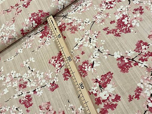 BAVLNA DEKOR /KVITNÚCE KONARIKY