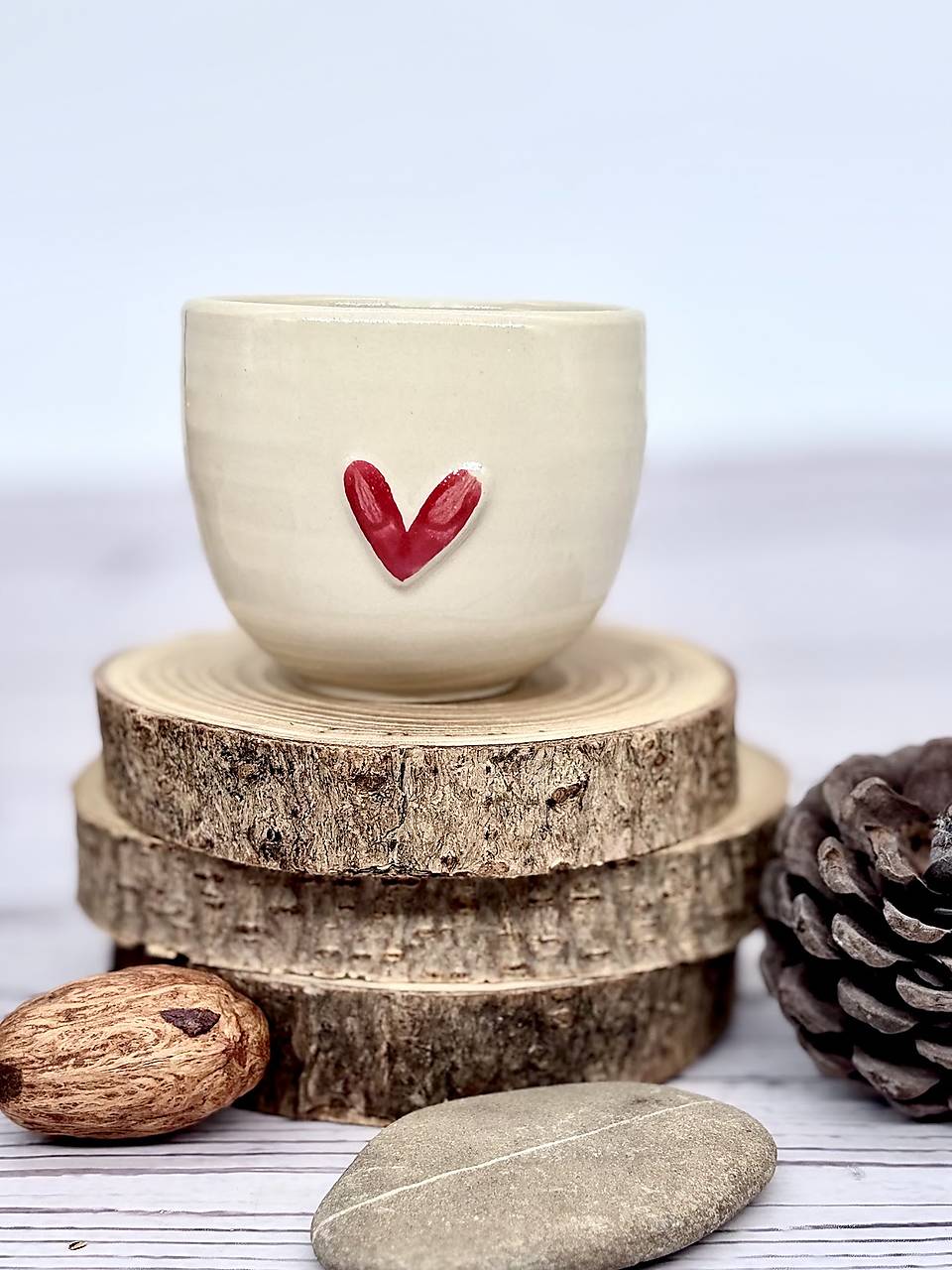 Valentín - esresso pohárik so srdiečkom (100ml, bez uška)