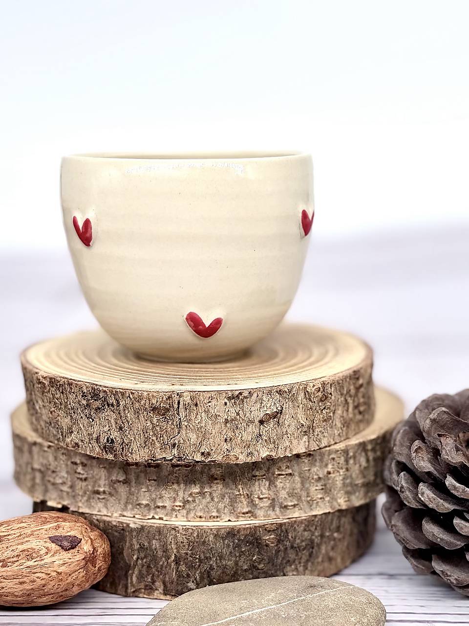 Valentín - esresso pohárik so srdeičkami (100ml, bez uška)