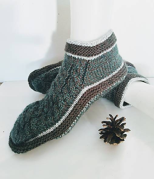 Ponožky, pančuchy, obuv - Pánske papuče 42/44 - 18095991_