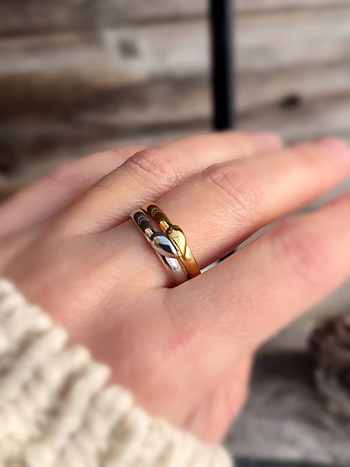 Set dva prstene jedno srdce