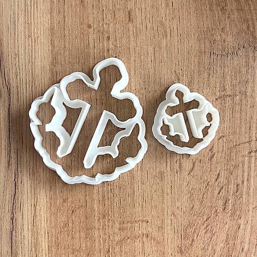 Príbory, varešky, pomôcky - Vykrajovačka kríž s kvetmi / S005-E8 - 18096054_