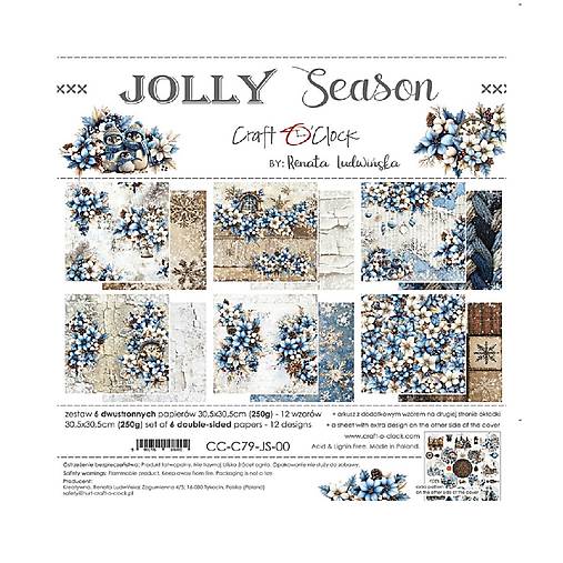 Papier - Scrapbook papier Jolly Season 12x12 - 18099048_