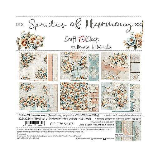 Papier - Scrapbook papier Sprites of Harmony 8x8 - 18100268_
