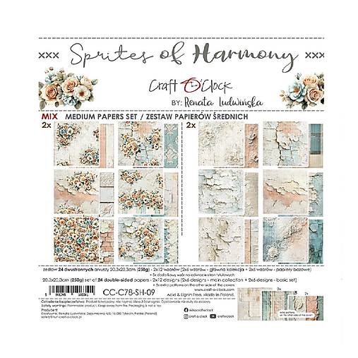 Papier - Scrapbook papier Sprites of Harmony 8x8 Mix - 18100291_