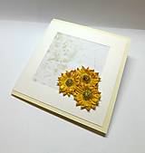 Papiernictvo - Blahoželanie / pohľadnica ... slnečnice - 18100142_