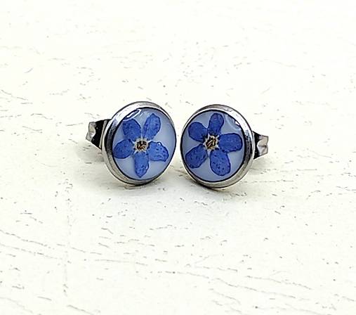 Náušnice - Napichovacie náušnice – ružový rebríček - N1001 - 18099532_