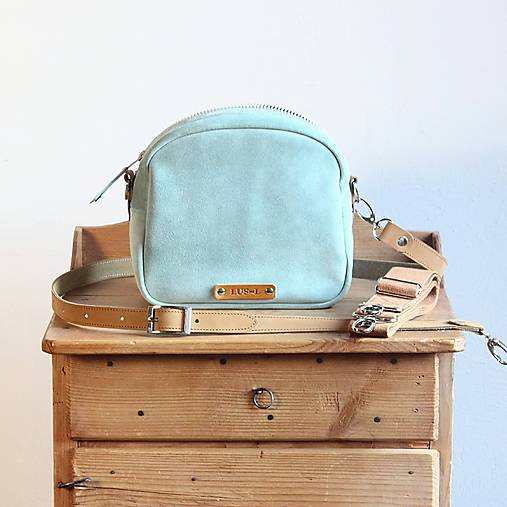 Kabelky - Kožená crossbody kabelka Lagoon - 18098485_