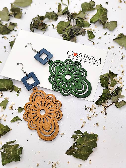 Asymetrické náušnice "LINDEA"