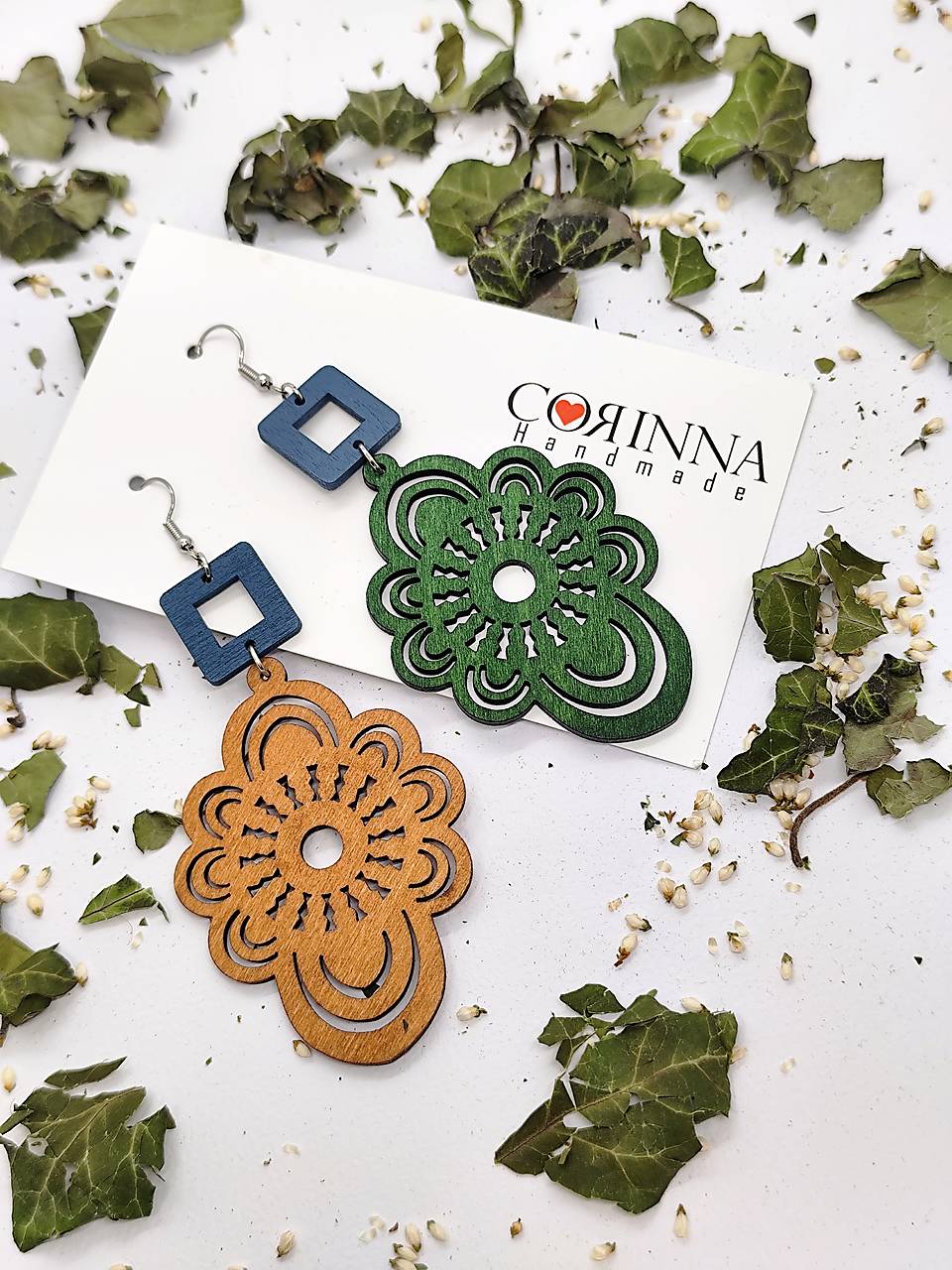 Asymetrické náušnice "LINDEA"