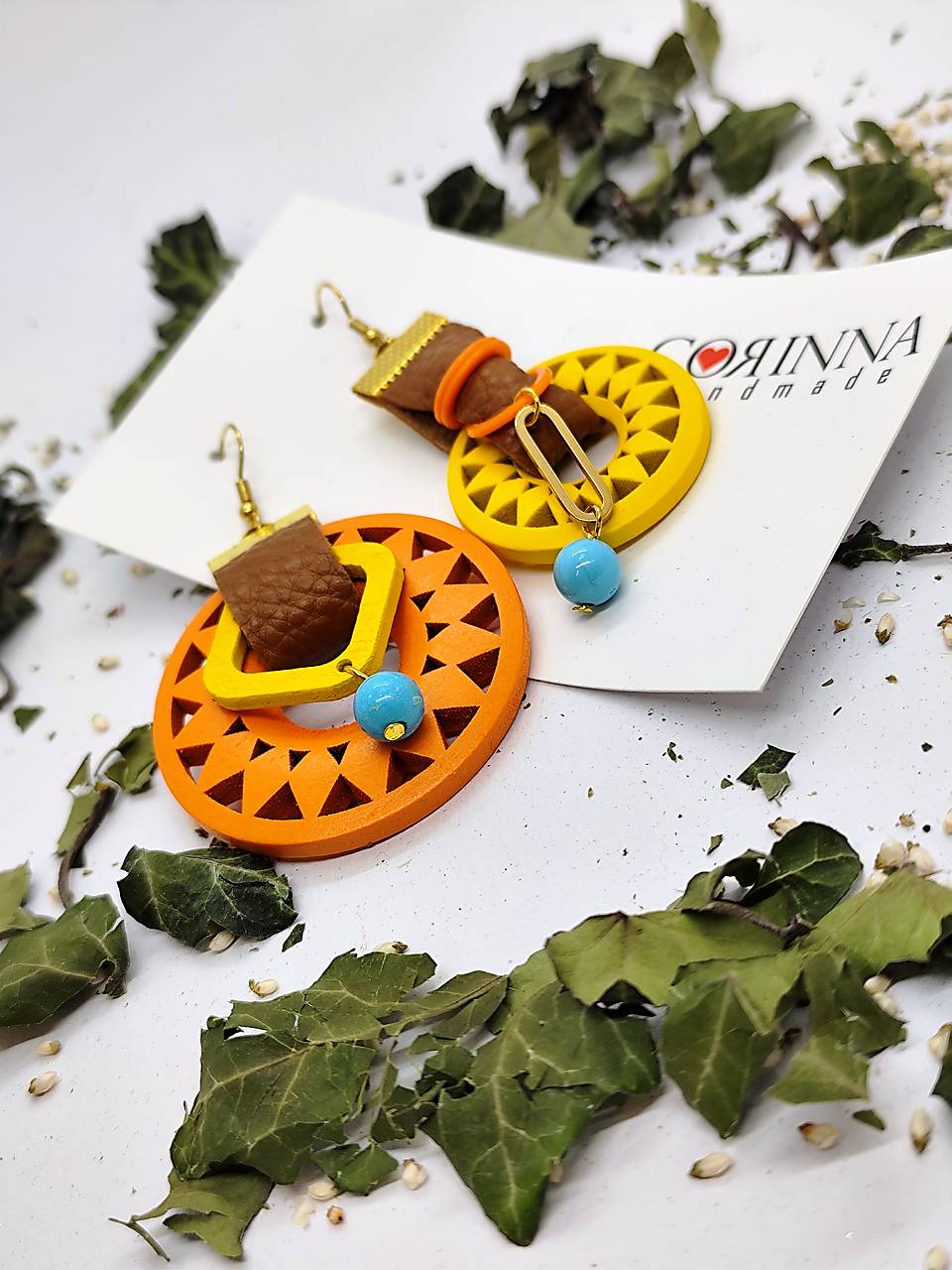 Asymetrické náušnice "LIZETTE"