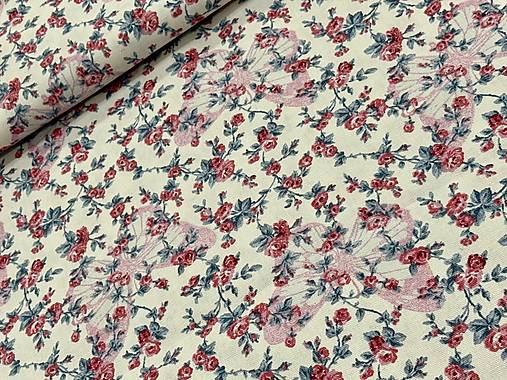 100% BAVLNA DEKOR STOF/ MOTÝLE