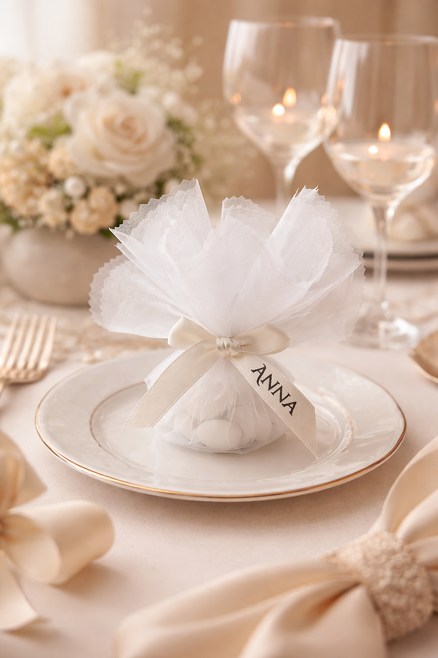 Svadobné darčeky pre hostí – talianske mandle v mešteku | svadobné výslužky