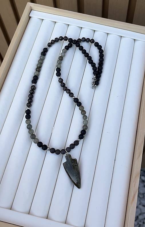 Pánsky náhrdelník s labradoritom