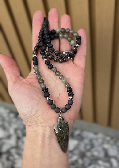 Pánsky náhrdelník s labradoritom