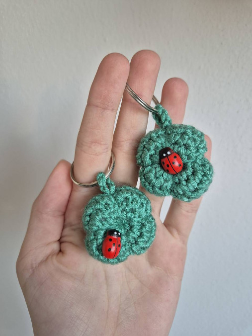 Háčkovaný štvorlístok pre šťastie