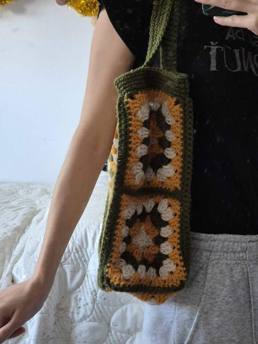 Háčkovaná veľká taška