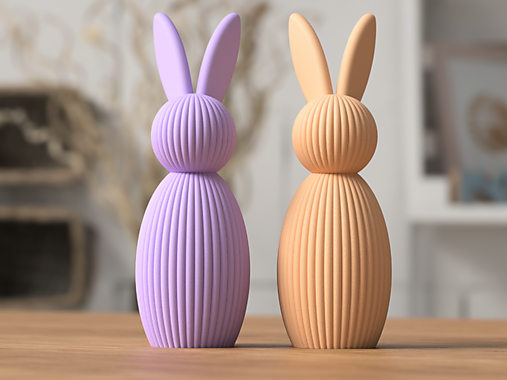 Dekorácie - Minimalistic easter bunny - Veľkonočný zajačik - 18100480_