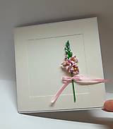 Papiernictvo - Blahoželanie / pohľadnica ... s gladiolou I - 18103165_