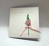 Papiernictvo - Blahoželanie / pohľadnica ... s gladiolou I - 18103167_