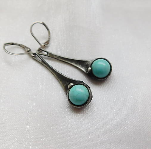 Náušnice - Náušnice s tyrkenitom ┼NURUL┼ - 18103223_