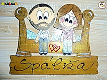 Tabuľky - Menovka na dvere - postieľka - 18103407_